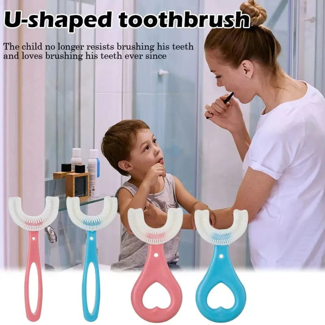 Pack of 2 Silicone Baby U shaped Tooth Brush Gum Protector Soft