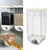 Set of 2 Wall Mounted Easy Press- Kitchen Food Storage Container Cereal Dispenser