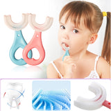 (Pack of 2) Silicone Baby U shaped Tooth Brush, Gum Protector Soft Toothbrush