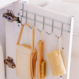 Stainless steel 5 hook cabinet door back type 5 hook door after coat hook