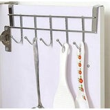 Stainless steel 5 hook cabinet door back type 5 hook door after coat hook
