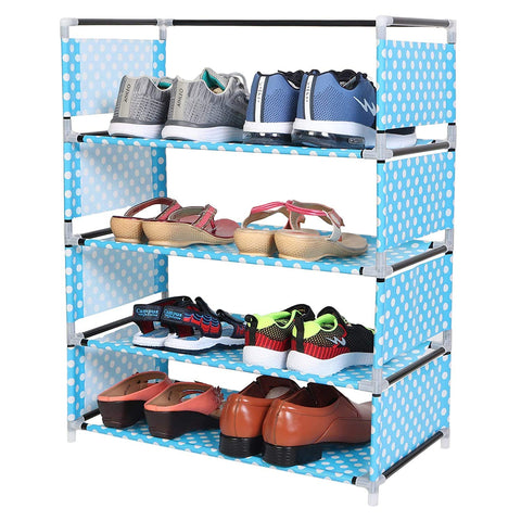 5 Layers Multifunctional Shoes Rack-Simple Dust Proof Assembly Fabric Dormitory Shoes Rack