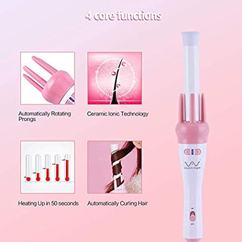 Automatic Hair Curler Spin 360° Rotating Hair Styling Roller Auto Wavy Iron 30s Instant Ceramic Heat Wand