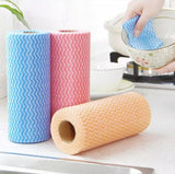 Reusable Tissue Rolls All-Purpose Disposable Reusable Kitchen Wipes Cleaning Cloths Mighty Cloths - 50 wipes per roll