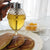 Crystal Glass Honey Dispenser Transparent Honey Storage Bottle Container with Holder