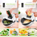 Sharp Bladed Multifunctional Vegetable Cutter With Drain Basket