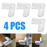 4(pcs) Silicone Table Corner Protector For Kids Safety Table Corner Covers For Glass Table - Baby Safety Equipment