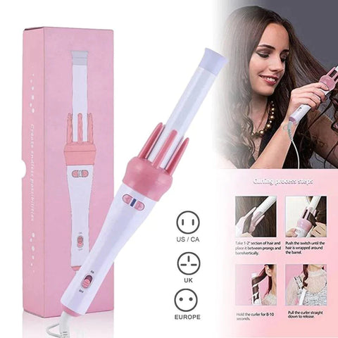 Automatic Hair Curler Spin 360° Rotating Hair Styling Roller Auto Wavy Iron 30s Instant Ceramic Heat Wand