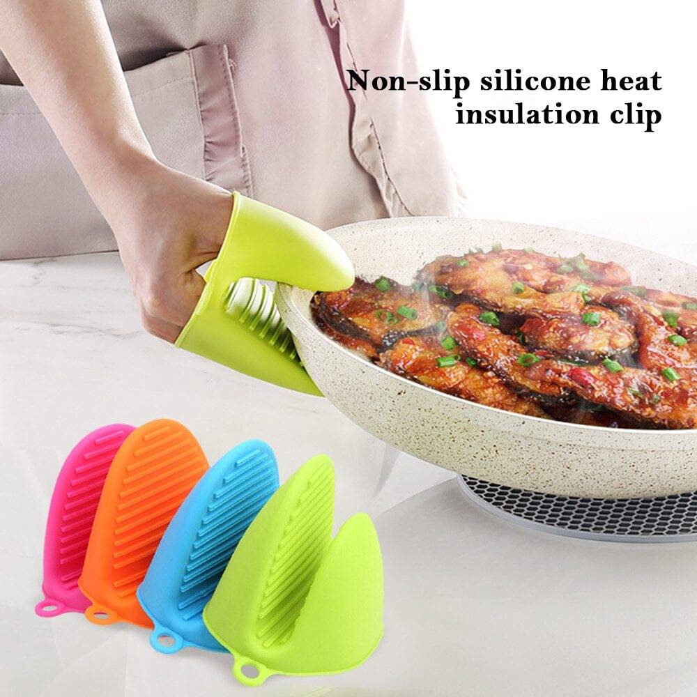 Heat Resistant Silicone Oven Mitts and Pot Holders Sets with Mini Brush and Hot  Pads Pot Holders for BBQ Kitchen Baking Cooking