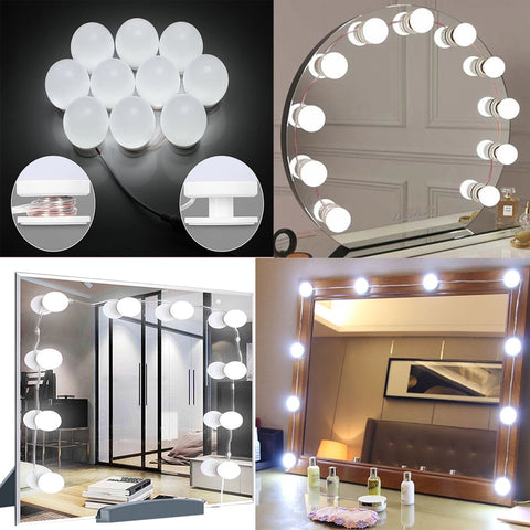 LED Mirror Lights Make Up Vanity Mirror Light with 10 Light for Makeup Dressing Table