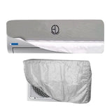 Pack of 2 Dust proof Ac Cover For Indoor & Outdoor Unit - 1.5 Ton -Parachute Silver 100% Water Proof