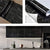 (Pack of 5) Self Adhesive Black  Marble Sheet for Kitchen / Waterproof Anti Oil & Heat Resistant Wallpaper Sheet (2 Feet x 6.5 feet)