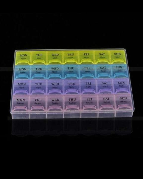 Monthly Pill Box am/pm Pill Organizer box for 7 Days 21 Compartments pill packaging box