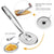 Multi-functional 2 in 1 Fry Tool Filter Spoon Strainer With Clip,Oil Frying BBQ Filter Stainless Steel Mesh Strainer