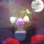 (Pack of 2) New LED Sensor Flower Mushroom Lamp, 7 Color Changing Night Light with Dusk & Dawn Sensor Light