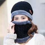 2 Pcs Beanie Cap Set, Wool cap with neck warmer for men women| Beanie Hat |Warm Toppi beanie Hat