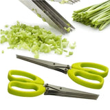 5 Layered Stainless Steel Vegetable Scissor Cutter