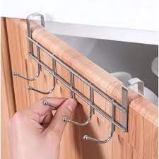 Stainless steel 5 hook cabinet door back type 5 hook door after coat hook