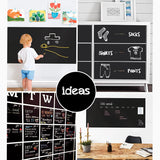 ( FREE HOME DELIVERY ) DIY Large Chalkboard Sticker Paper - Black Board Wall Adhesive Contact Paper Roll - 1.5x4Feet - Black