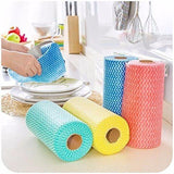 Reusable Tissue Rolls All-Purpose Disposable Reusable Kitchen Wipes Cleaning Cloths Mighty Cloths - 50 wipes per roll
